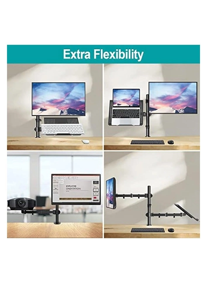 Dual Monitor Stand - 32 inch 75mm x 75mm 100mm x 100mm