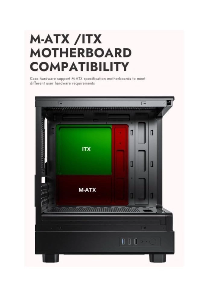 DB330M - Tempered Glass Side Panel Mid Tower