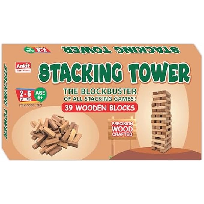 KIDS STACKING TOWER - 39 pcs