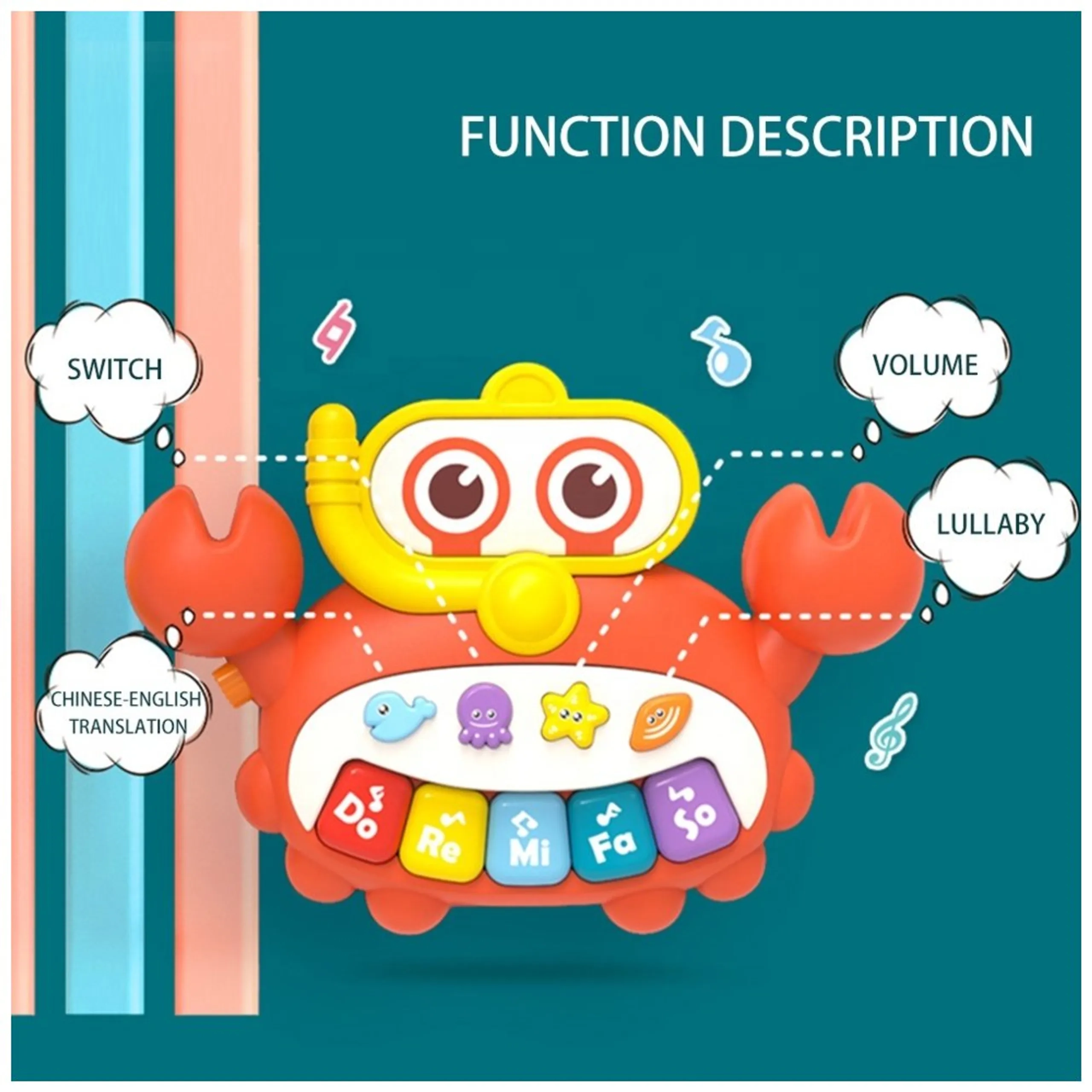 Baby Push Walker - Activity Learning Panel Music & Lights