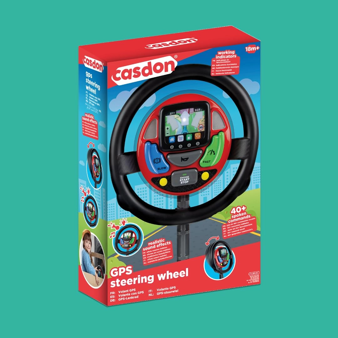 Casdon Sat Nav Steering Wheel Car - 18 months+
