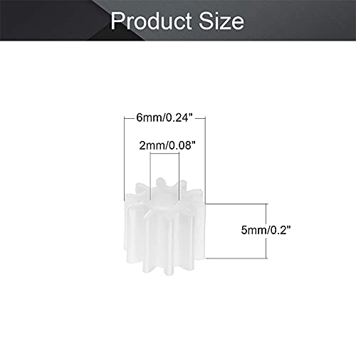 102A - 10pcs 10 Teeth 6mm