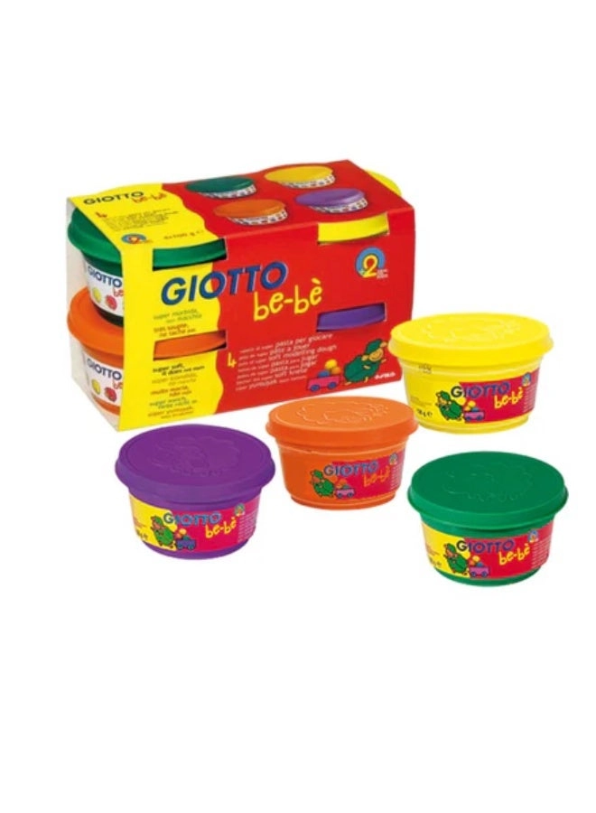 Giotto Super Soft Modelling Dough - natural ingredients 400g 4pcs.