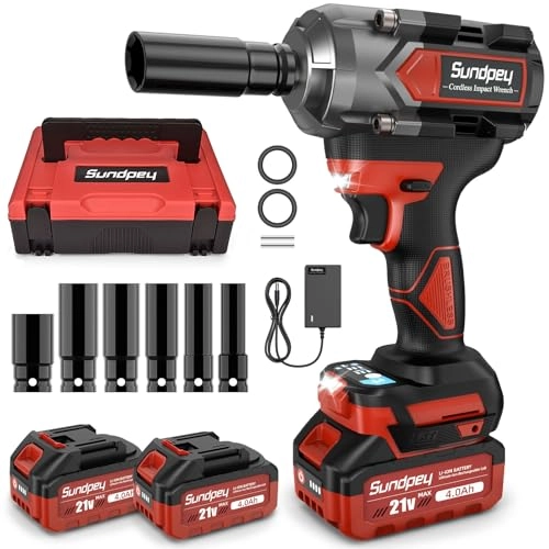 Cordless Impact Wrench - 600Ft-lbs(800Nm) 1/2"