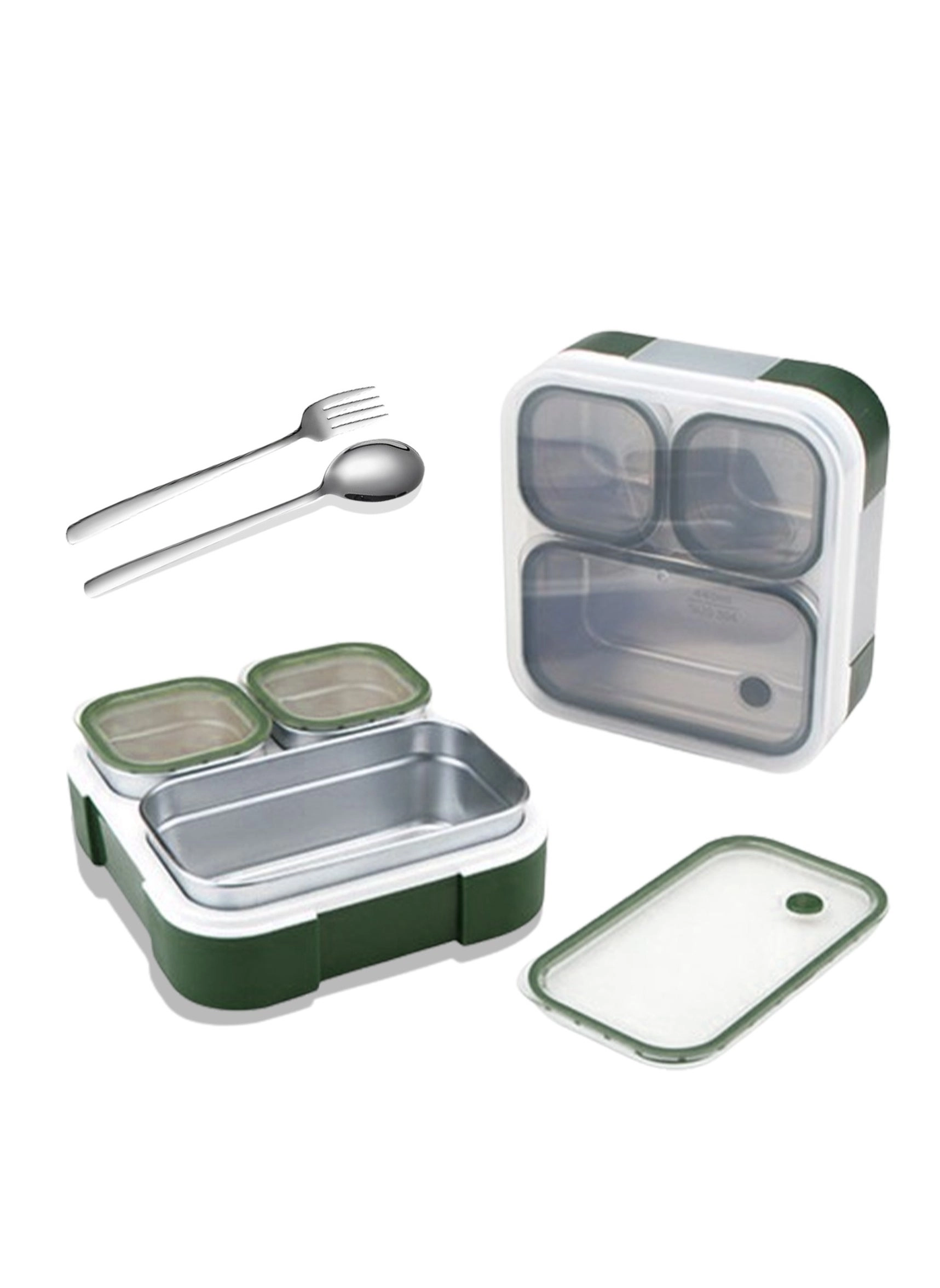 bento box - 304 Stainless steel Double-deck