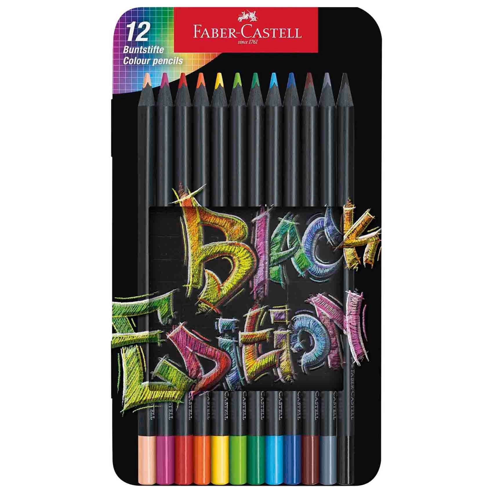 Faber-Castell Black Edition Color Pencils - 12pcs