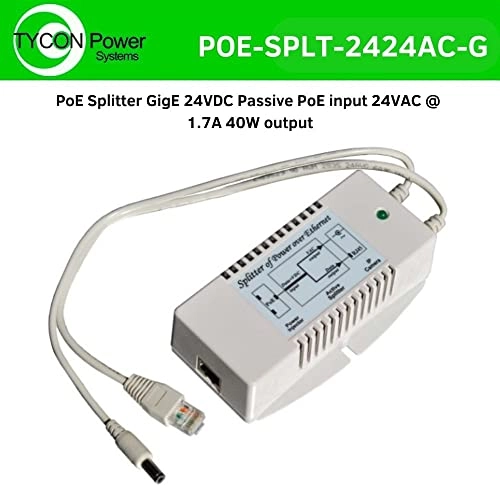 POE-SPLT-2424AC - 24V 40W Gigabit Ethernet