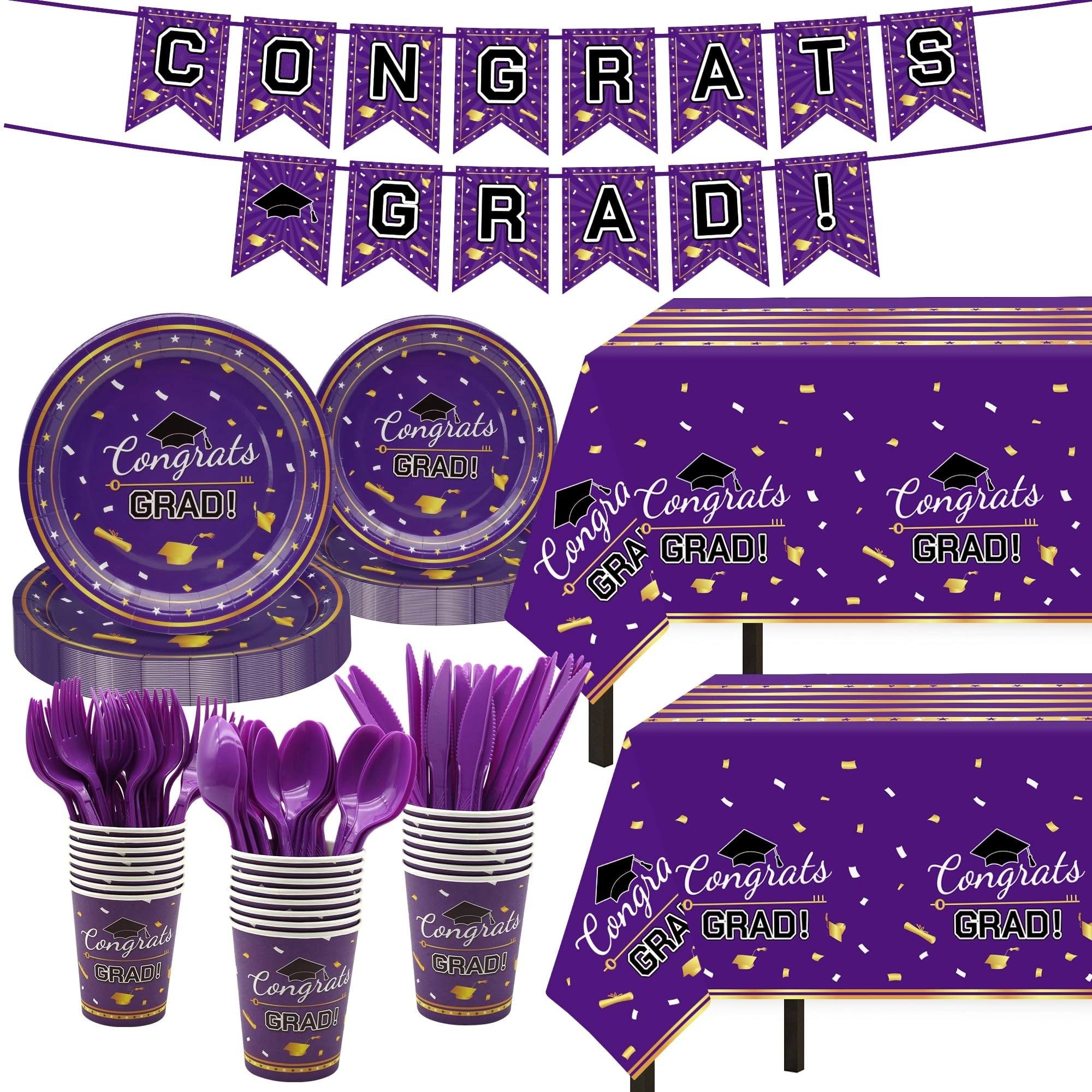 CQX Graduation Decorations - 147 PCS Graduation