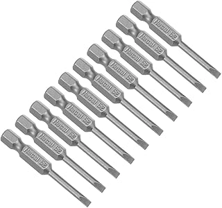 uxcell SL3 Slot Head Screwdriver Bits - 10Pcs 50mm