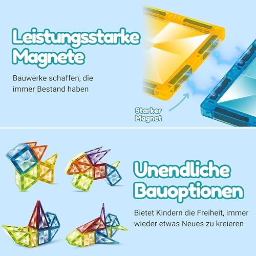 Magnetic Building Blocks - 100 pcs