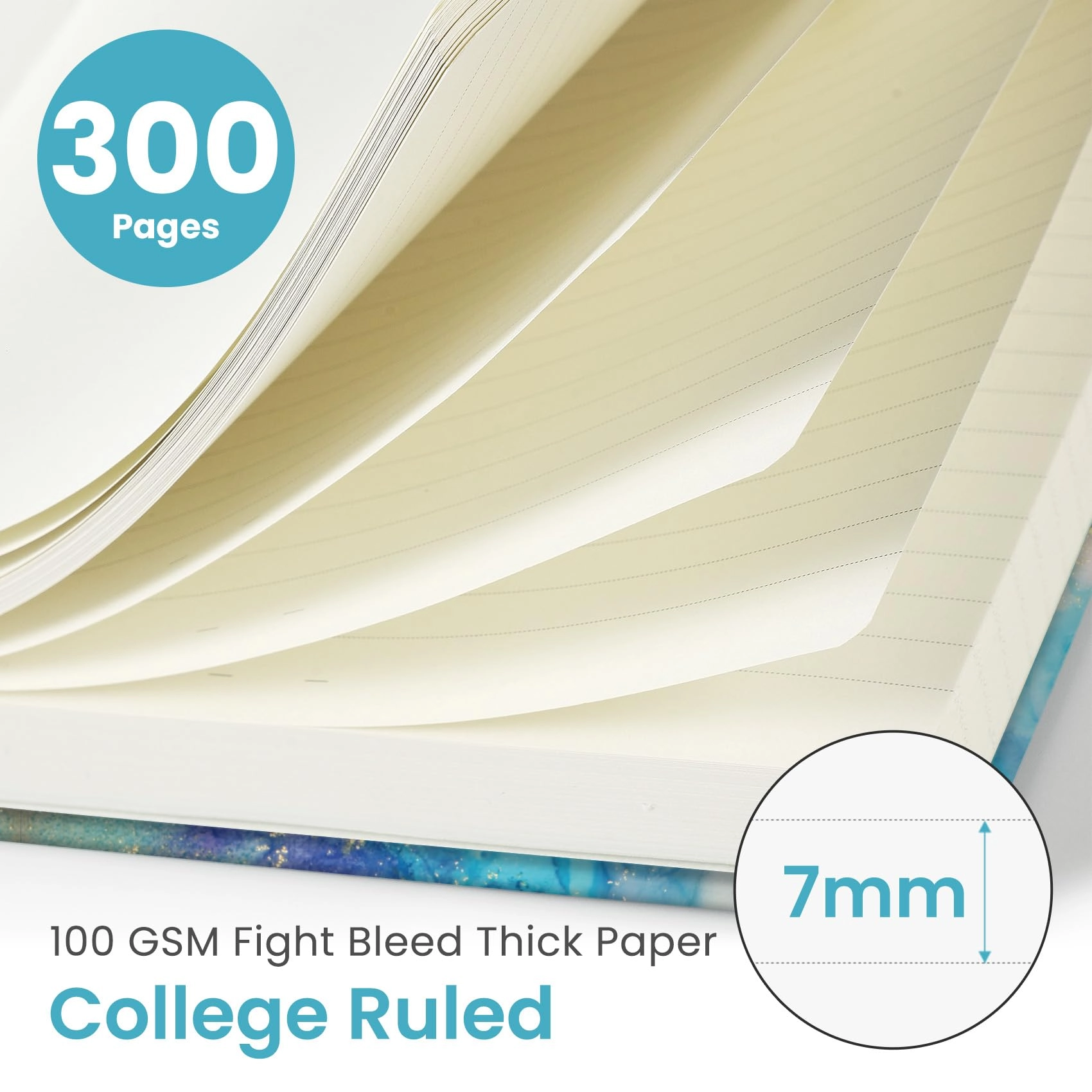 Spiral Notebook B5 Spiral - Lined 300 Pages