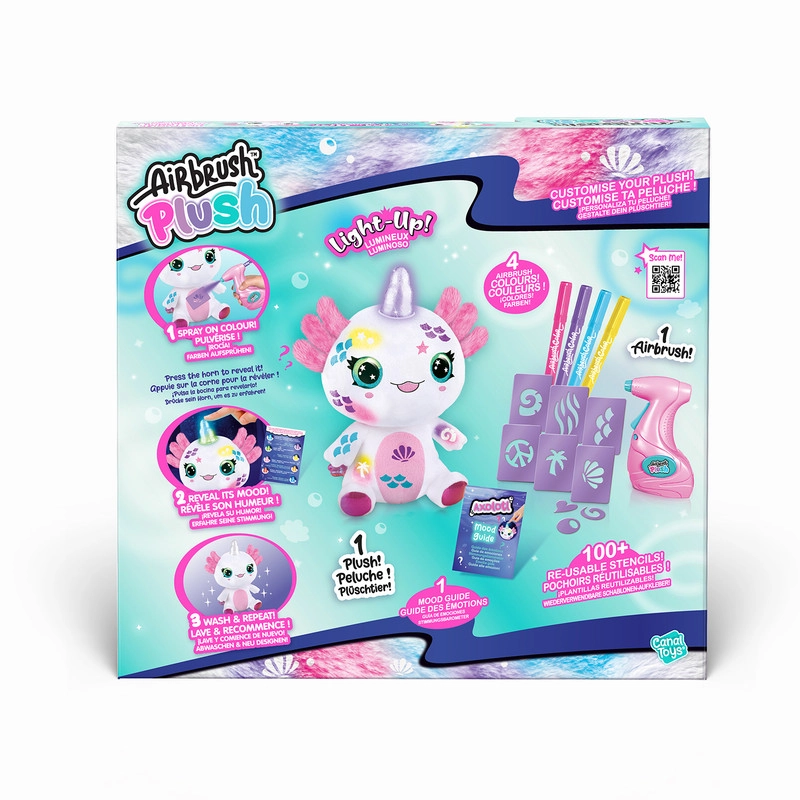 Airbrush Plush Axolotlcorn Light Up Kit - 6+ years