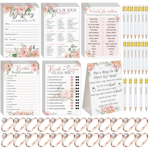 Sosation Bridal Shower Games Supplies - 331 Pieces