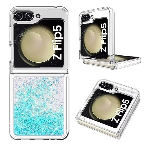 Sparkle Floating Liquid Case - Polyurethane Silicone for Samsung Galaxy Z Flip 5