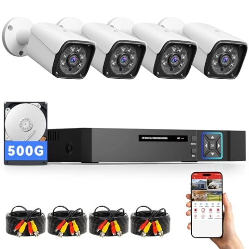 Wired Security Camera System - 4X Camera 4 3MP