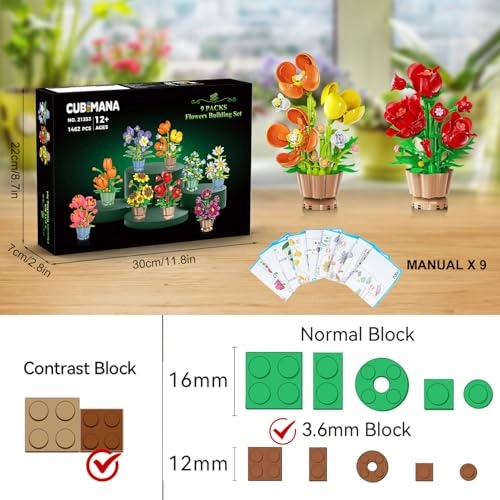 9 Flowers Building Sets