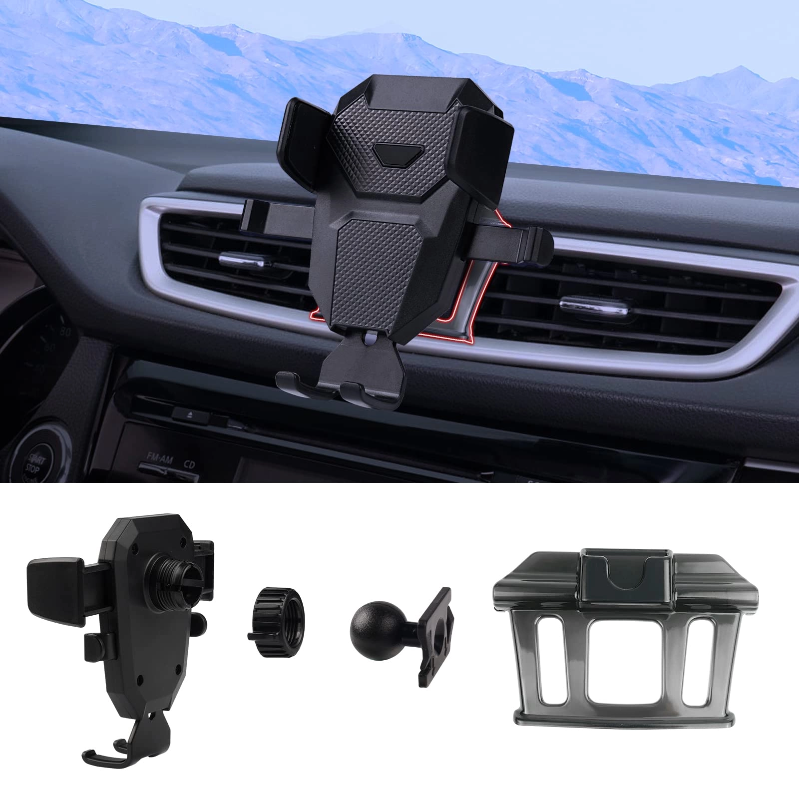 Karltys Phone Holder - Rogue|Rogue Sport|Murano 2014-2020|2017-2023|2015-2023