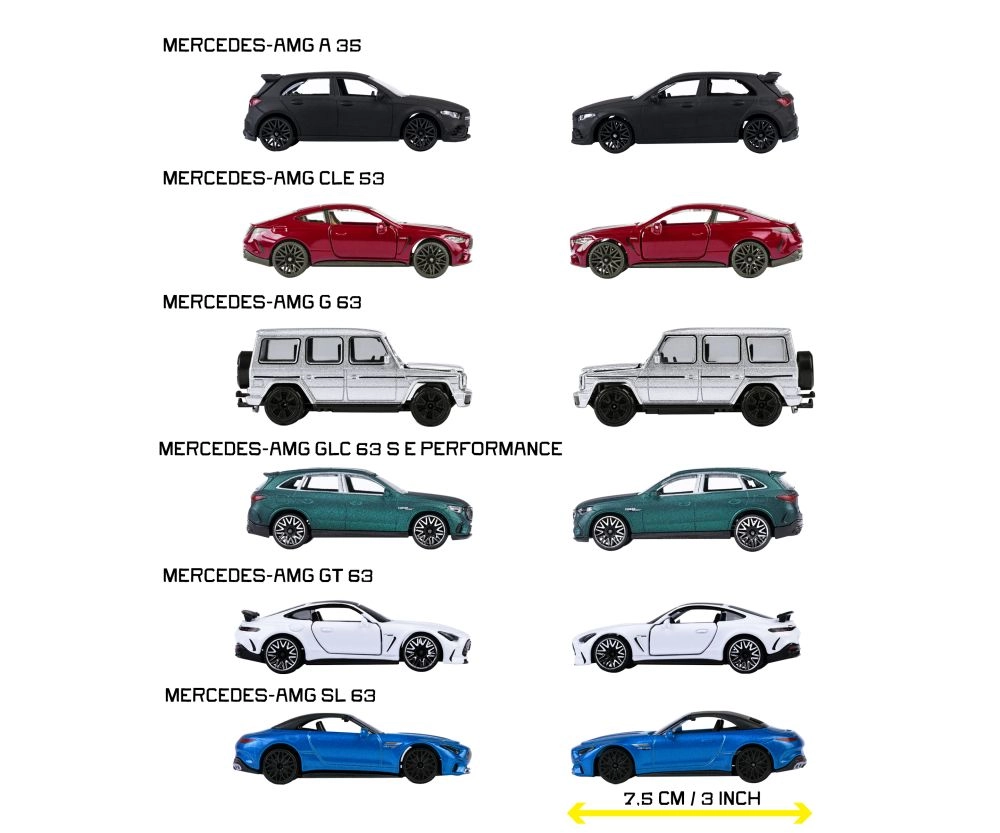 Mercedes AMG Deluxe Trailer - 1:64 6pcs