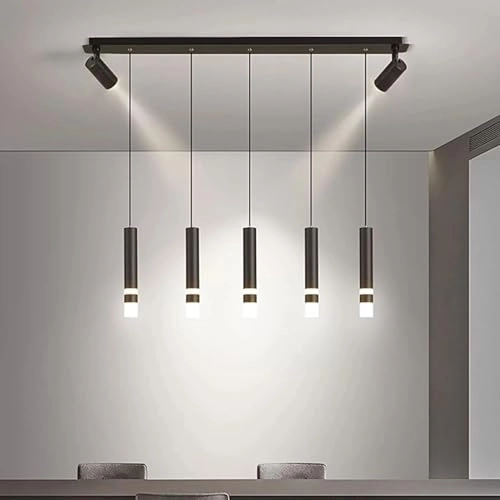 Crystal Chandelier - 5 Drops 40W Black