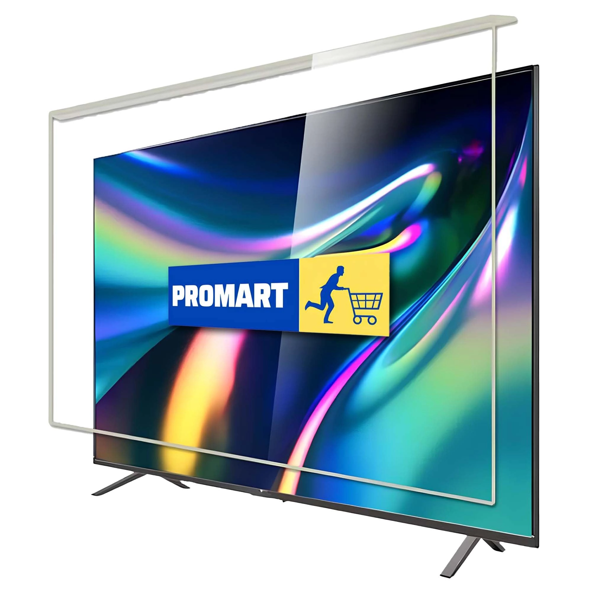 promart LED TV Screen Protector Glass - Anti-Glare 9H Surface Hardness