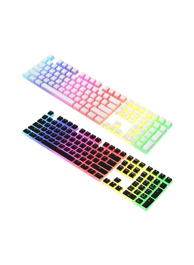 Pudding Keycap Set - 108 Keys PBT White