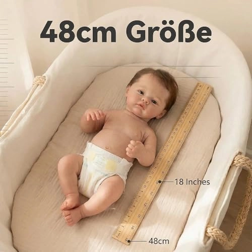 Reborn Baby Doll - 18inch Silicone Full Body Ages 3+