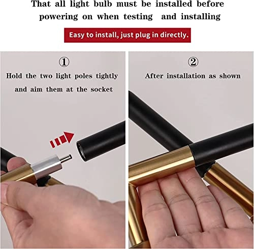 Modern Sputnik Chandeliers - 3000K-6000K Dimmable