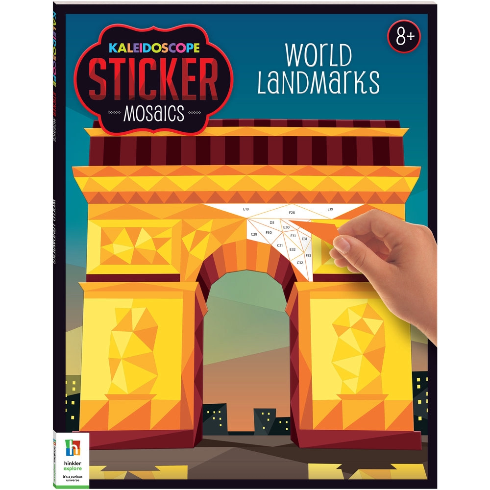 HINKR Kaleidoscope Sticker Mosaics - World Landmarks