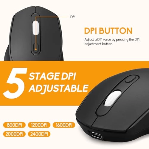 Gradient Color Bluetooth Mouse - Wireless