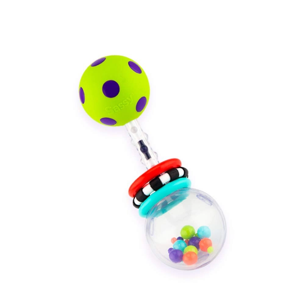 MZA STORES Spin Shine Rattle - Developmental Toy Colors May Vary