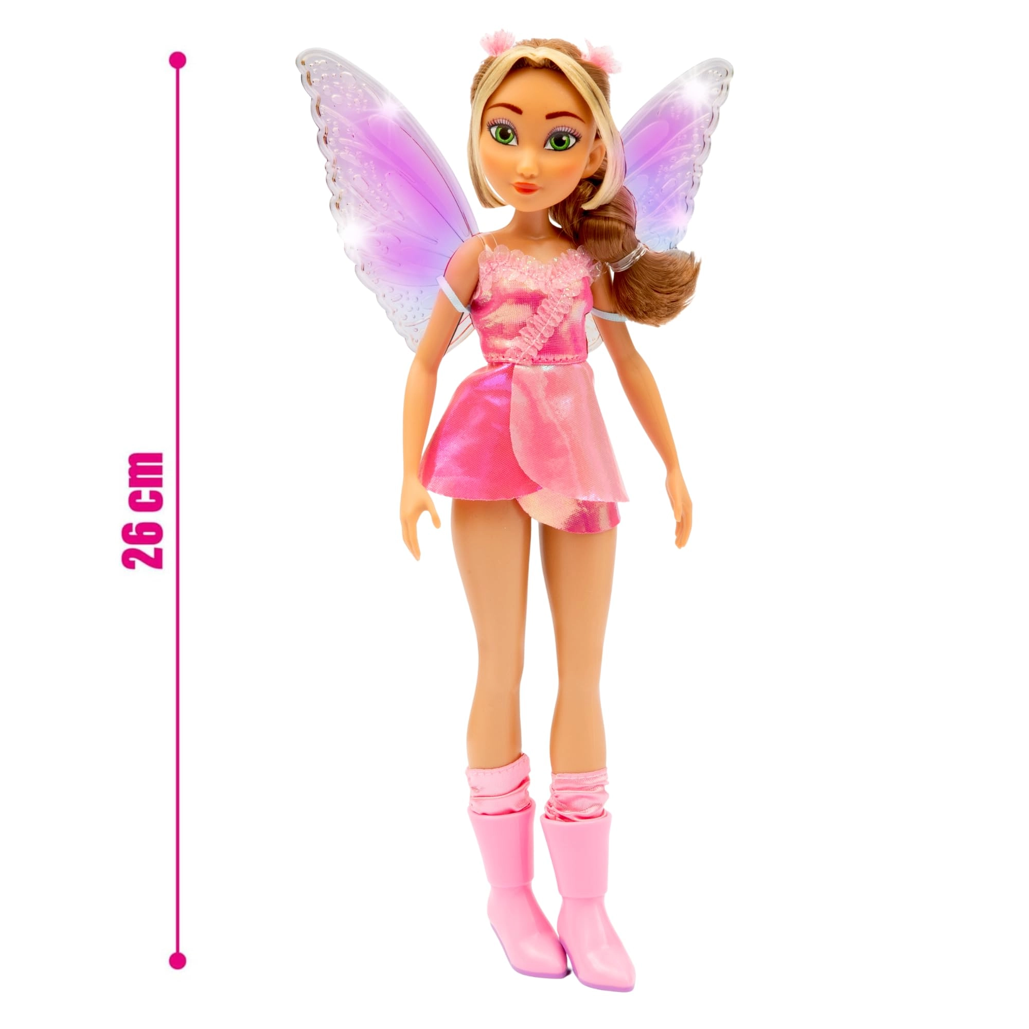 Flora Fashion Doll - 27cm Light-Up Wings Ages 4+