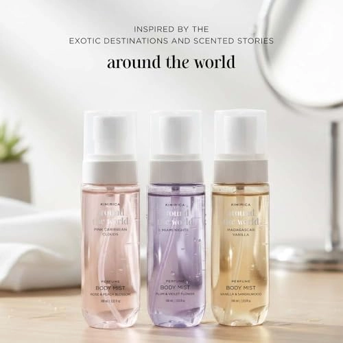 Around the world Madagascar Vanilla Perfume Body Mist - 100 Milliliters Fresh