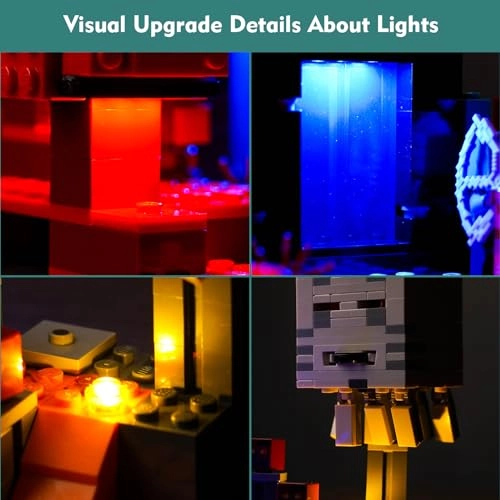 LEGO The Nether Portal Ambush Light Kit (21255) - Lights Only