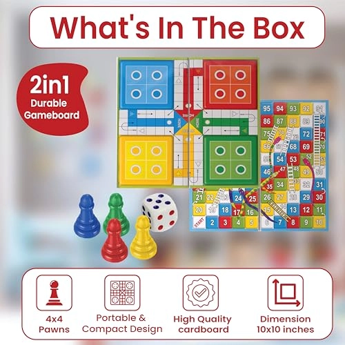 Snakes and Ladders - Magnetic Travelling + Ludo