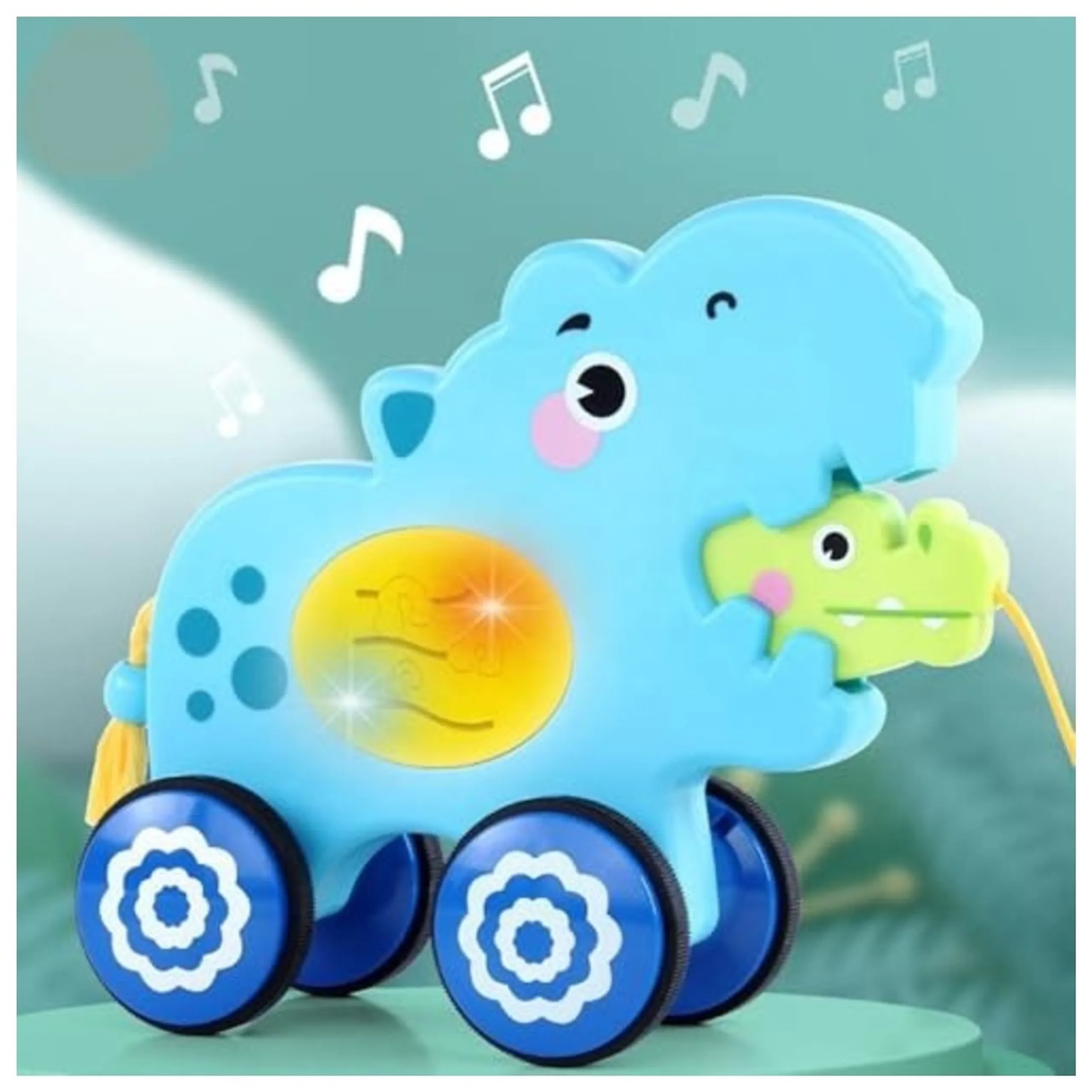 Baby Hippo Pull-Along Toy