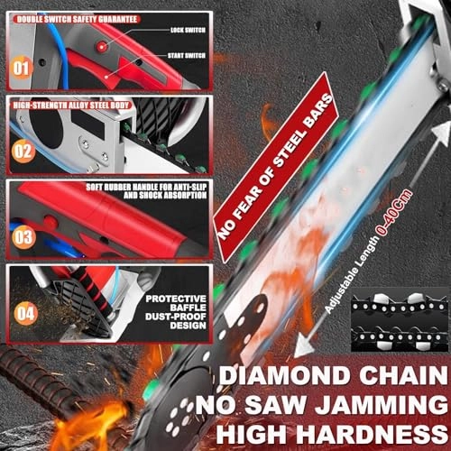 Electric Concrete Chainsaw - 5800W 6500W