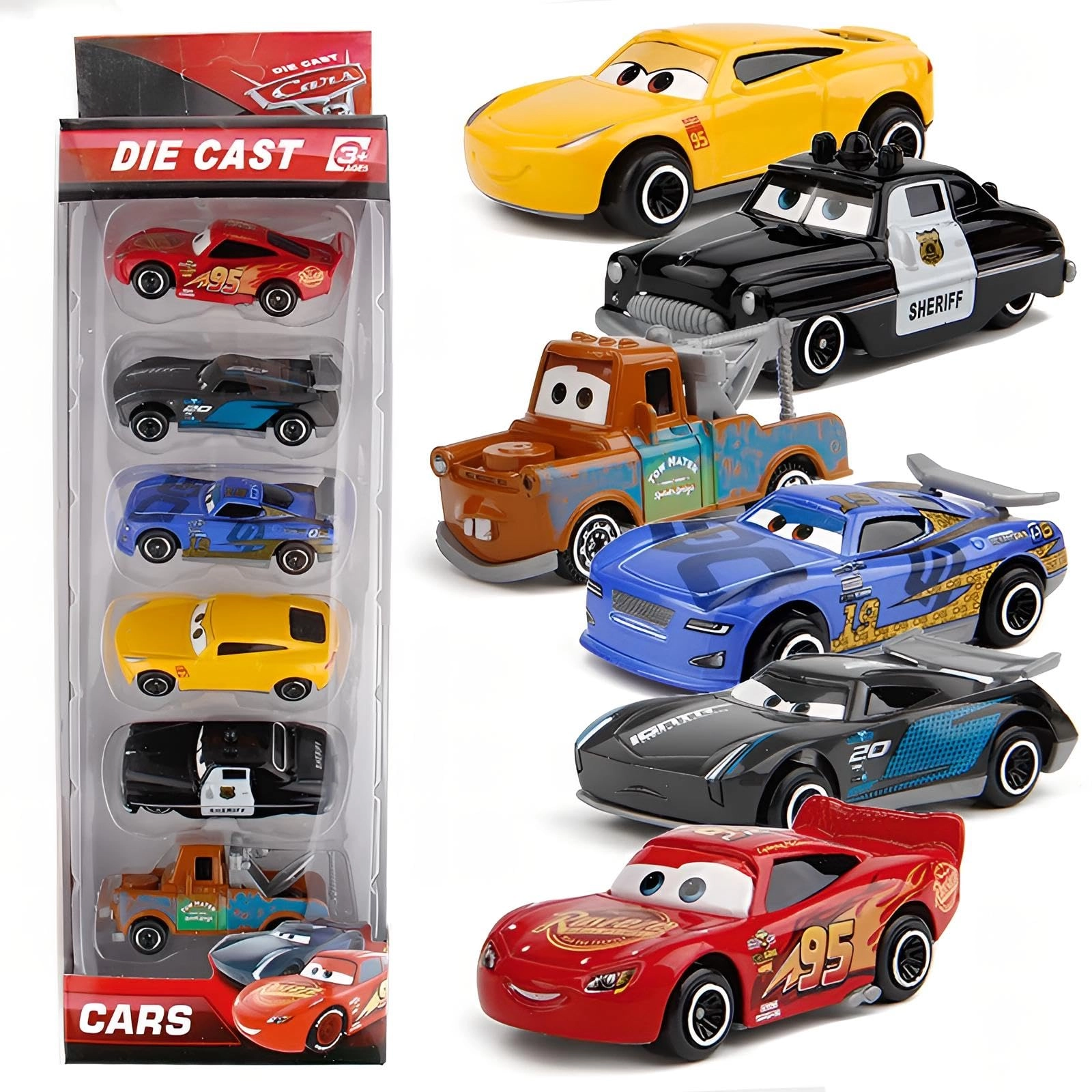 PLUSPOINT Racing Cars - 1:32 6pcs