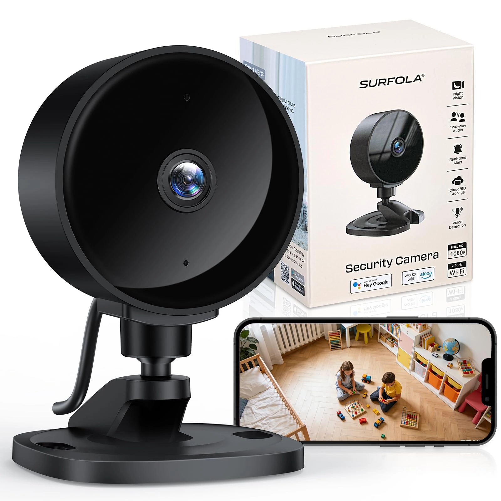 Surfola Indoor Security Camera 1080P