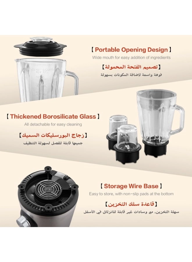 BL-101 - Multi-Function Blender Double Grinders Stainless Steel Blades