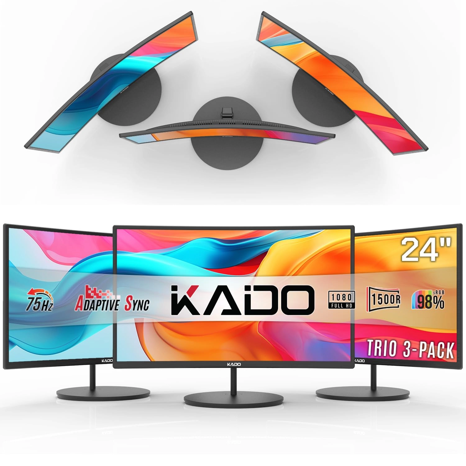 C24 Trio Series - KADO-C24-TRIPLE 24 Inches 1920x1080