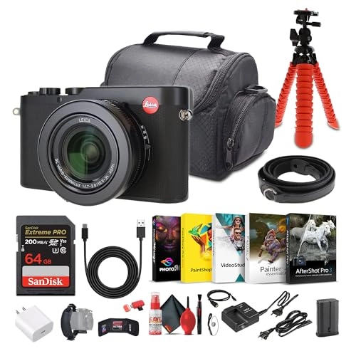 D-Lux 8 + 64GB Memory Card + Photography Software + Camera Bag + Flexible Tripod + Cleaning Kit + USB-C Cable + USB-C Adapter
