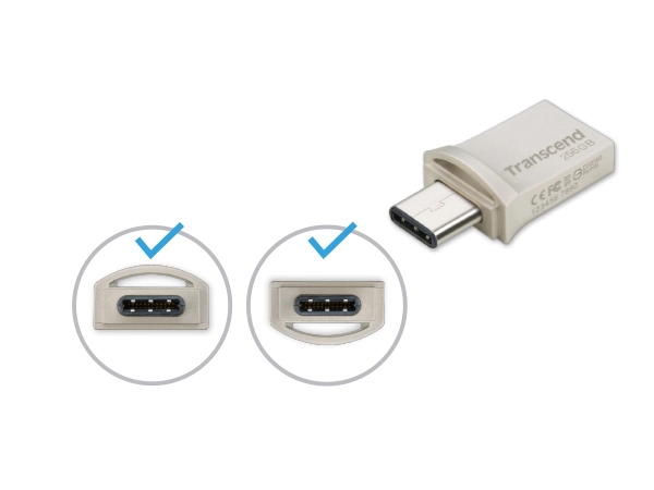 JetFlash 930C - USB 3.2 Gen 1 USB Type-A and Type-C 256GB