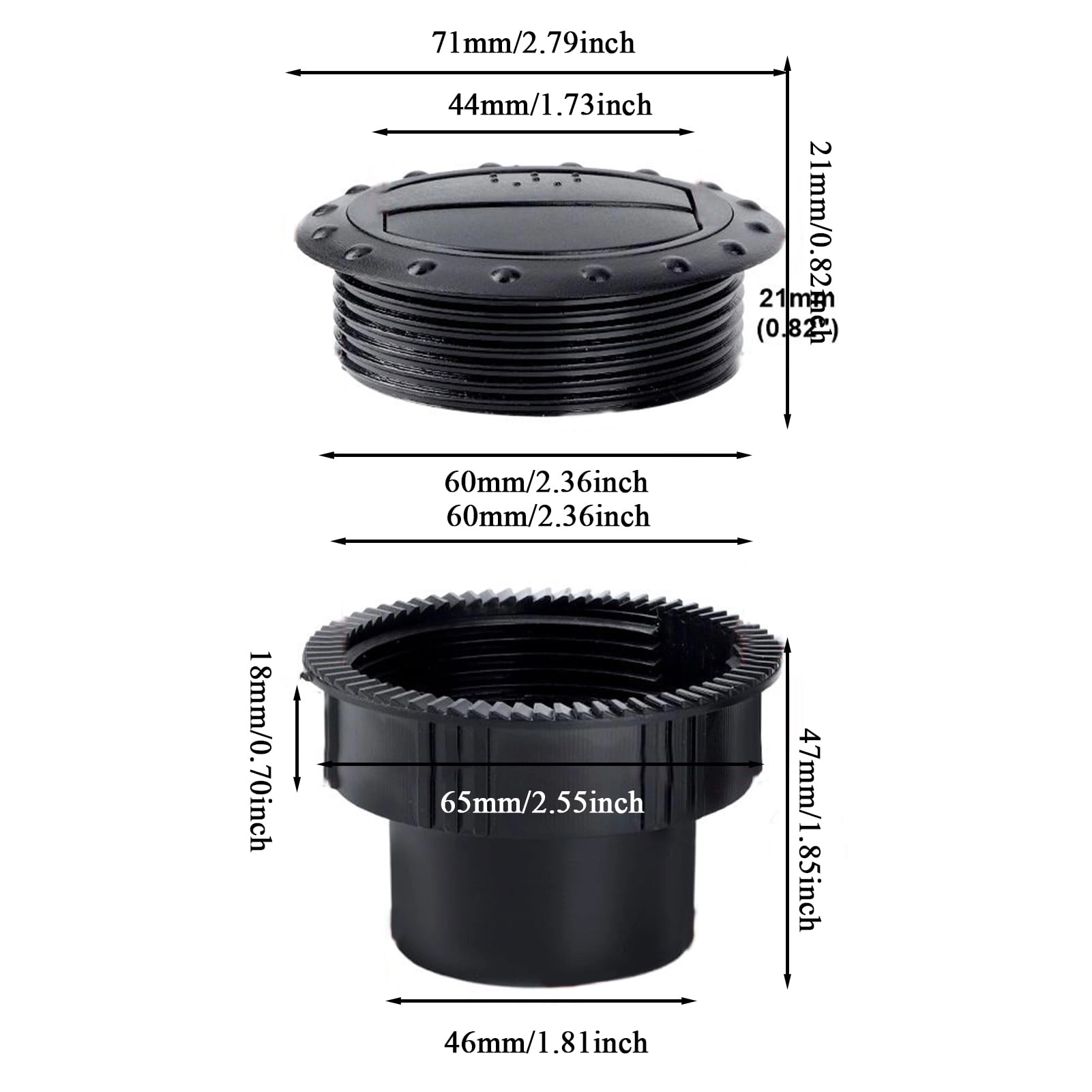 Air Conditioner Vent - Round Wind Deflector Flow Guide