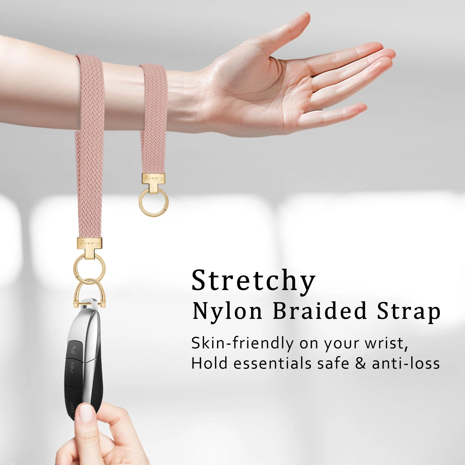 Elastic Wristlet Keychain - Fun