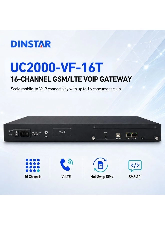 DINSTAR UC2000-VF - 16 Port LTE