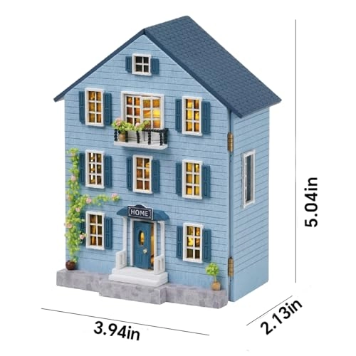 DIY Miniature Dollhouse Kit - Happy Manor 1:100
