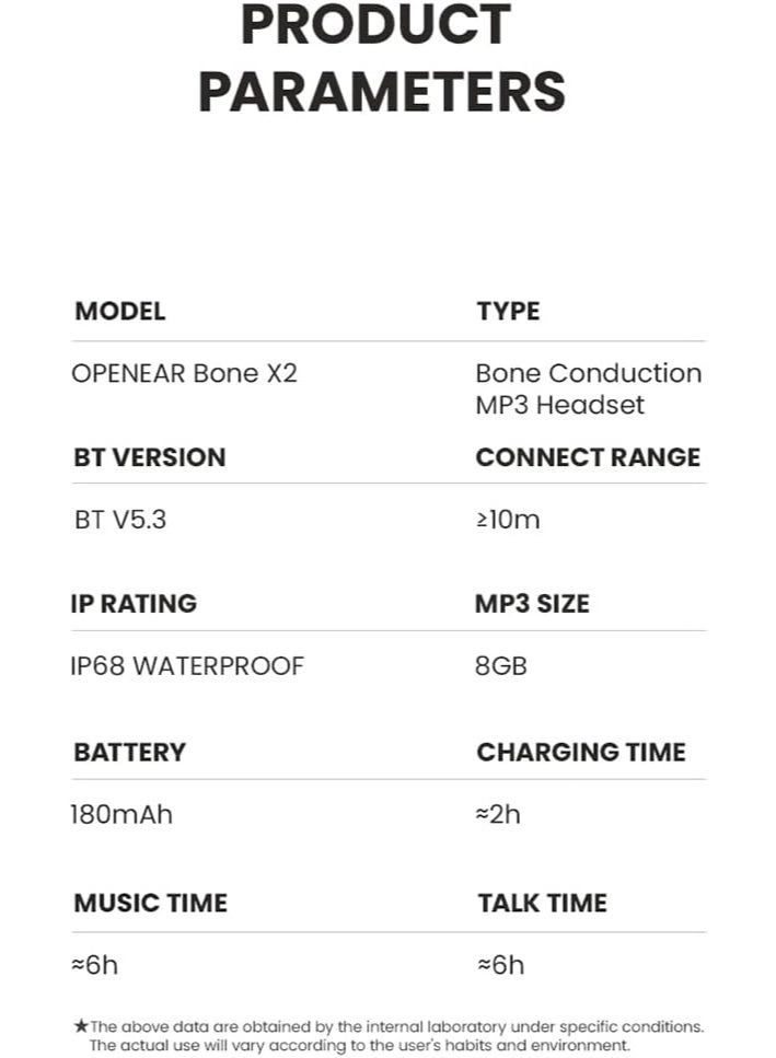 Bone Conduction Headphones Wireless Headphone