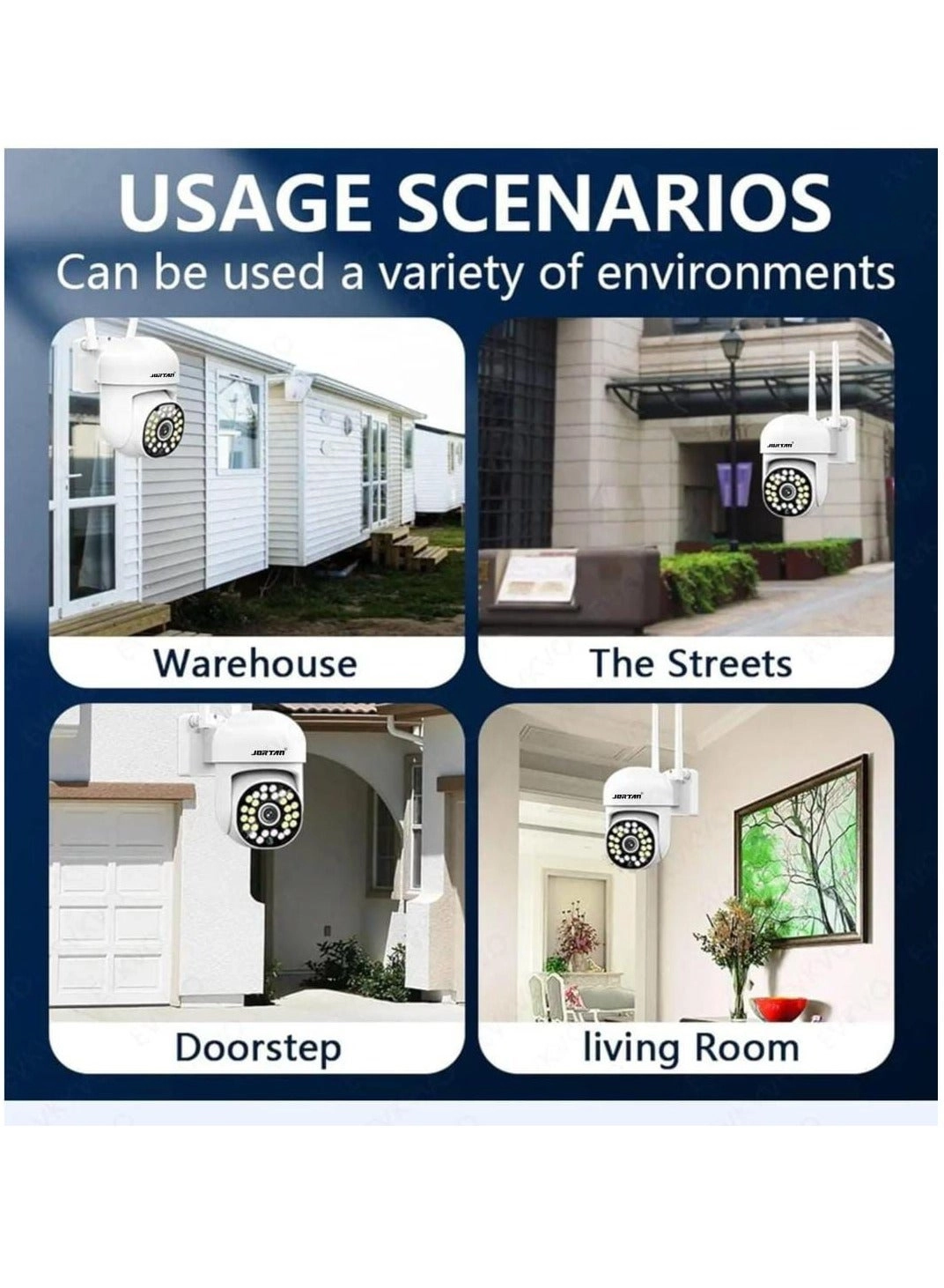 Indoor Outdoor Wi-Fi PTZ Camera 1080p