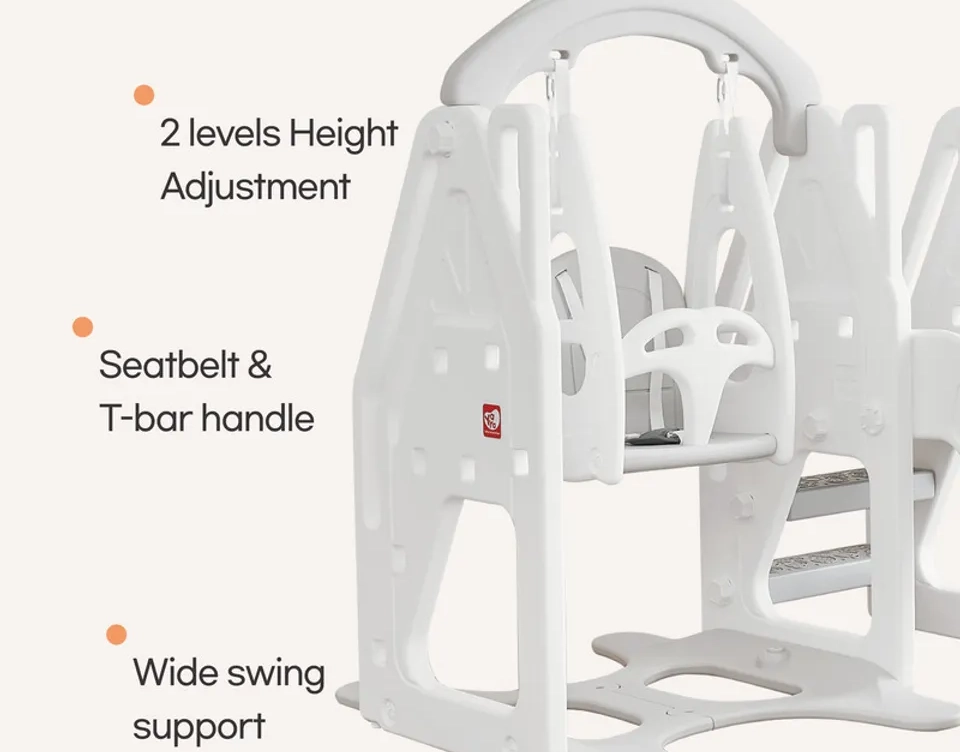 Indoor Play Slide - Basketball Hoop Blue