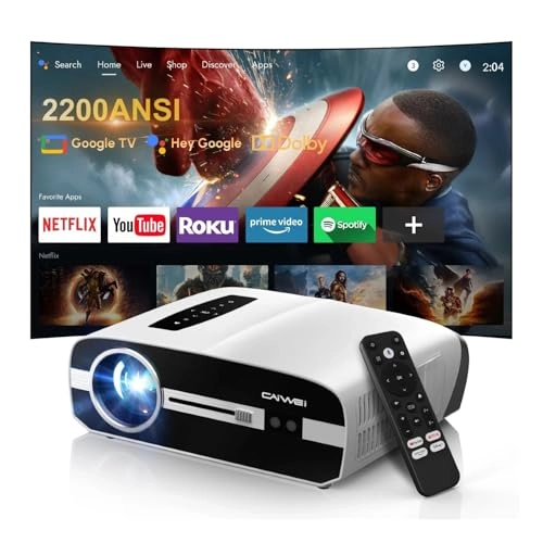 Google TV Projector 2200 ANSI Lumens 3840 x 2160 Pixels